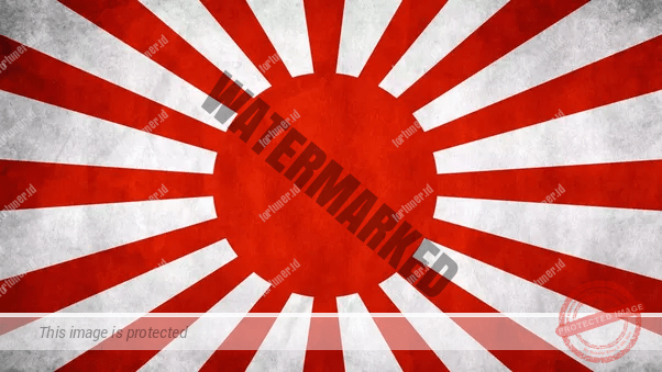 fortuner.id bendera jepang bersinar matahari